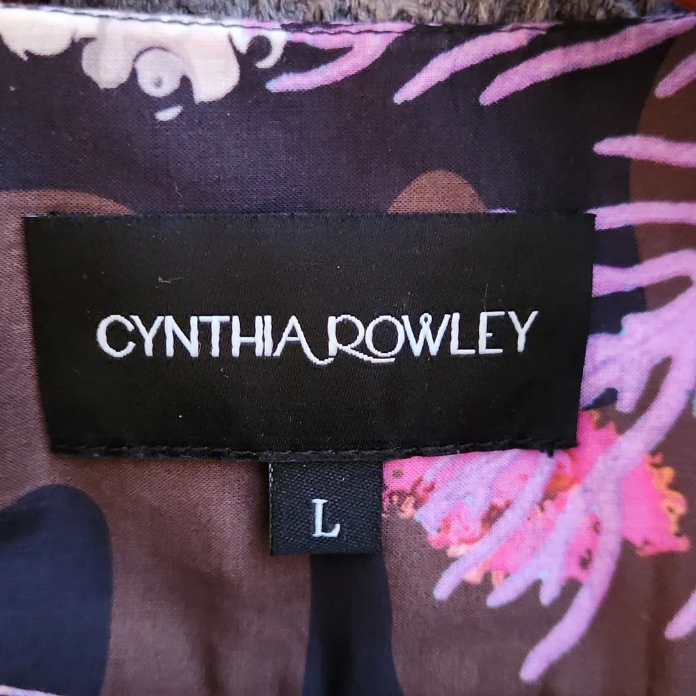 Cynthia Rowley Floral Dress Size L - Picture 4 of 4